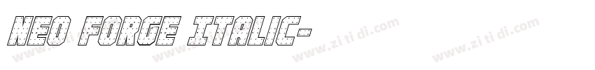 Neo Forge Italic字体转换